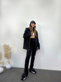Valeria Siyah Fermuar Detaylı Şardonlu İkili Takım GausTAKIMGU00692