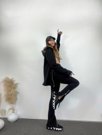 Valeria Siyah Fermuar Detaylı Şardonlu İkili Takım GausTAKIMGU00692