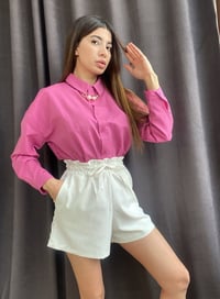 Yüksek Bel Beyaz ŞortGausŞORTGU00159