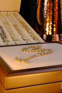 14 Ayar Full Altın Tasarım Tesbih ( 5,5 x 9 mm )