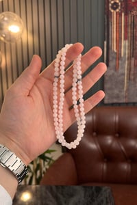 99'luk Pembe Quvars Bileklik Namaz Tesbihi (KOLYE-BİLEKLİK-TESBİH)