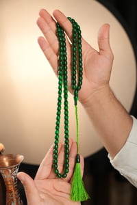 99'luk Sıkma Kehribar Eski Usül Namaz Tesbihi
