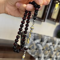 Ateş Sürmeli Kehribar Gümüş Burma Tasarım