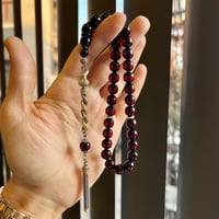 Ateş Sürmeli Kehribar Gümüş Burma Tasarım