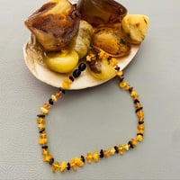 Bebek Diş Kolyesi Gerçek Damla Kehribar