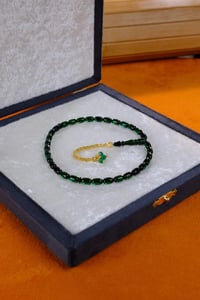 Bilek Boy Gold Tasarım Gümüş Püskül Kırmızı Ateş-i Sıkma Kehribar Tesbih