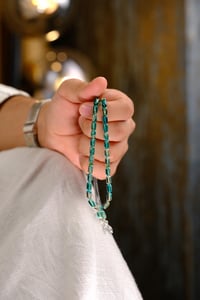 Bilek Boy Gümüş Püskül Ateş-i Kehribar Tesbih