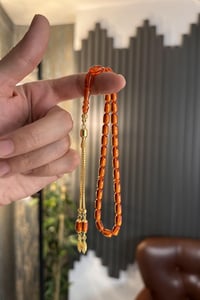 Bilek Boy Gümüş Püskül Ateş-i Kehribar