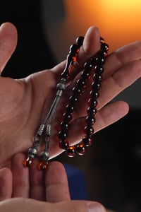 Bilek Boy Kehribar Tesbih Sürmeli