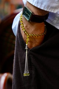 Bilek Boy Orjinal Damla Kehribar Gümüş Tasarım Tesbih (Amber), (مسبحة قطرة كهريبار)