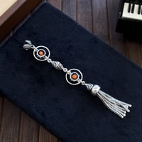 Çakra Serisi Turuncu Gümüş Püskül