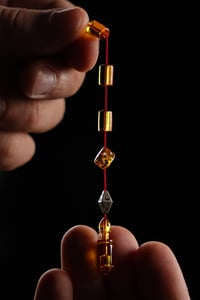 Eski Alman Zar Ateş Kehribar Tesbih (Antique Faturan Amber)