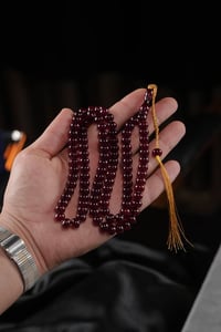 Eski Usül Basık Model 99'luk Sıkma Kehribar Namaz Tesbihi