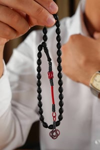 Fiber Tesbih Gümüş Kazaziye Örmesi Tasarım