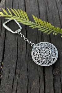 Göz Yaşı Motif Gümüş Telkari Anahtarlık