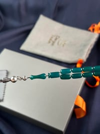 Harmony Serisi Gümüş Tasarım Ateş-i Sıkma Kehribar Tesbih