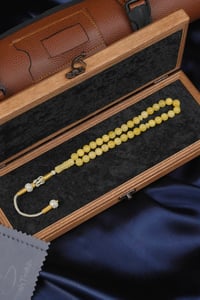 Has Kaya Damla Kehribar Özel Tasarım Gümüş Kazaz Kamçı (Amber), (مسبحة قطرة كهريبار)