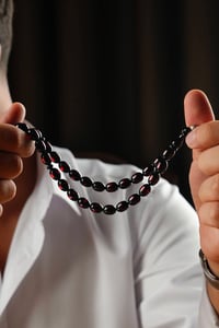 Hediye Tesbih Gümüş İsimli Kırmızı Kehribar 