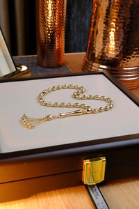 Kalem İşçilik Premium Tasarım 14 Ayar Altın Tesbih (5,5 x 8,5 mm)