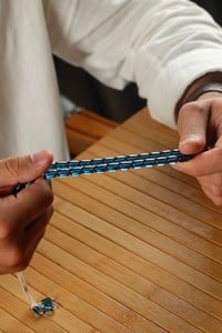 Kişiye Özel Gümüş Harf Tasarımlı Kapsül Model Sıkma Kehribar Tesbih
