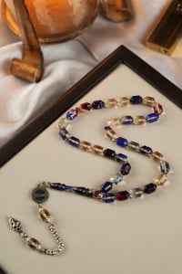 Kişiye Özel İsimli Metal Tasarım Faseta Model Micro Color Sıkma Kehribar Tesbih