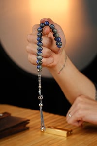 Lapis lazuli Tesbih Gümüş Tasarım