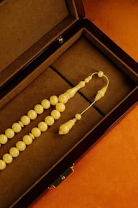 Master Ahmet Levent İşçilik Özel Koleksiyonluk Tesbih (Amber), (مسبحة قطرة كهريبار)