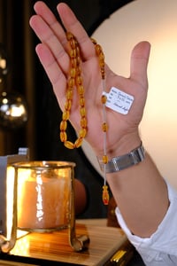 Master Mehmet Aydın Üst Düzey Koleksiyonluk Eski Osmanlı Sıkma Kehribar Tesbih (Antique Faturan Amber Beads فاتوران عنبر خرز عتيق)