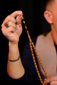 Master Mücahit Şener Otantik Oyma Serisi Beyzi Kesim Kuka Tesbih
