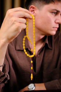 Master Sinan Bülbül Üst Düzey Koleksiyonluk Eski Osmanlı Sıkma Kehribar Tesbih (Antique Faturan Amber Beads فاتوران عنبر خرز عتيق)