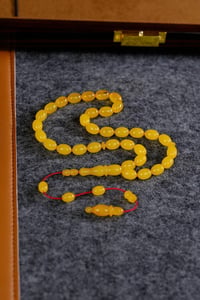 Master Sinan Bülbül Üst Düzey Koleksiyonluk Eski Osmanlı Sıkma Kehribar Tesbih (Antique Faturan Amber Beads فاتوران عنبر خرز عتيق)