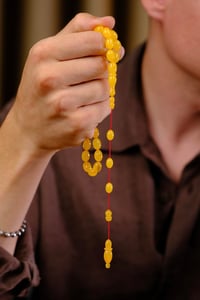 Master Sinan Bülbül Üst Düzey Koleksiyonluk Eski Osmanlı Sıkma Kehribar Tesbih (Antique Faturan Amber Beads فاتوران عنبر خرز عتيق)