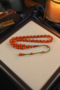 Mehmet Can Özbek Usta İşçiliği Osmanlı Sıkma Kehribar Tesbih (Antique Faturan Amber Beads فاتوران عنبر خرز عتيق)