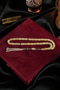 Orjina Damla Kehribar Kapsül Model Özel Gümüş Tasarım Tesbih  (Amber), (مسبحة قطرة كهريبار)