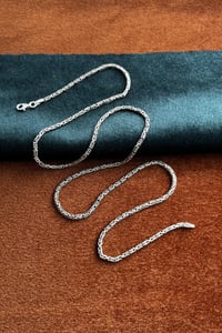 Orjinal 925 Ayar Gümüş Kral Kolye Zincir Türk El Yapımı