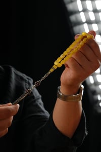 Orjinal Damla Kehribar Özel Oyma İmame Model Gümüş Tasarım Tesbih (Amber), (مسبحة قطرة كهريبار)