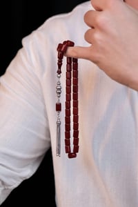 Osmanlı Modeli Sıkma Kehribar Gümüş Tasarım