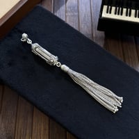 Otantik Cevşen Tasarım Gümüş Püskül