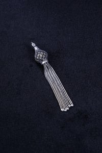 Otantik Yoğun Tasarım Gümüş Püskül