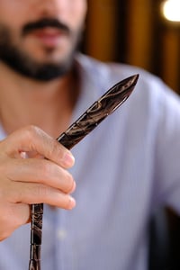 Özel Koleksiyonluk Gümüş Tasarım Balık Model Leopard Color Sıkma Kehribar Tesbih