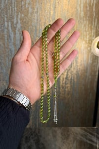 Özel Tasarım 99`luk Damla Kehribar Namaz Tesbihi Gümüş Püskül(Amber), (مسبحة قطرة كهريبار)