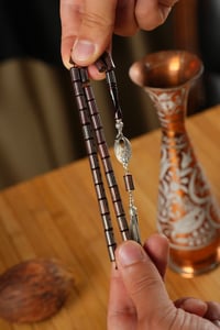 Premium Gümüş Tasarım Kesme Model  Kuka Tesbih