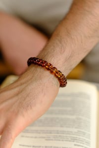 Süzme Renk Damla Kehribar Bileklik