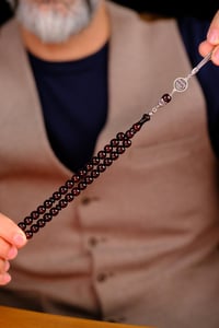 Tamamı el işçiliğ Babam Tesbihi Gümüş Tasarım