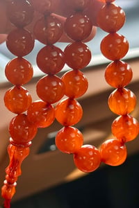 Üst Düzey Koleksiyonluk Mışmışi Eski Osmanlı Sıkma Kehribar Tesbih (Antique Faturan Amber Beads فاتوران عنبر خرز عتيق)