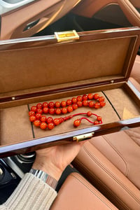 Üst Düzey Koleksiyonluk Mışmışi Eski Osmanlı Sıkma Kehribar Tesbih (Antique Faturan Amber Beads فاتوران عنبر خرز عتيق)