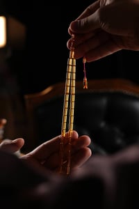 Usta İşçilik Eski Osmanlı Ateş Kehribar Tesbih (Antique Faturan Amber)