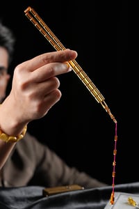 Usta İşçilik Eski Osmanlı Ateş Kehribar Tesbih (Antique Faturan Amber)