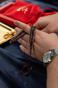 Üstad Erkan Çubukcu Sistemli Tasarım Sıkma Kehribar Tesbih 