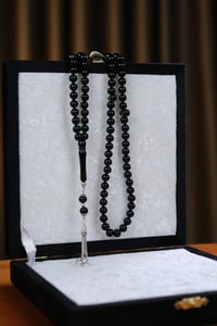 Üstad Ömer Aktaş İşçilik Gümüş Tasarım Erzurum Oltu 99'Luk Namaz Zikir Tesbihi